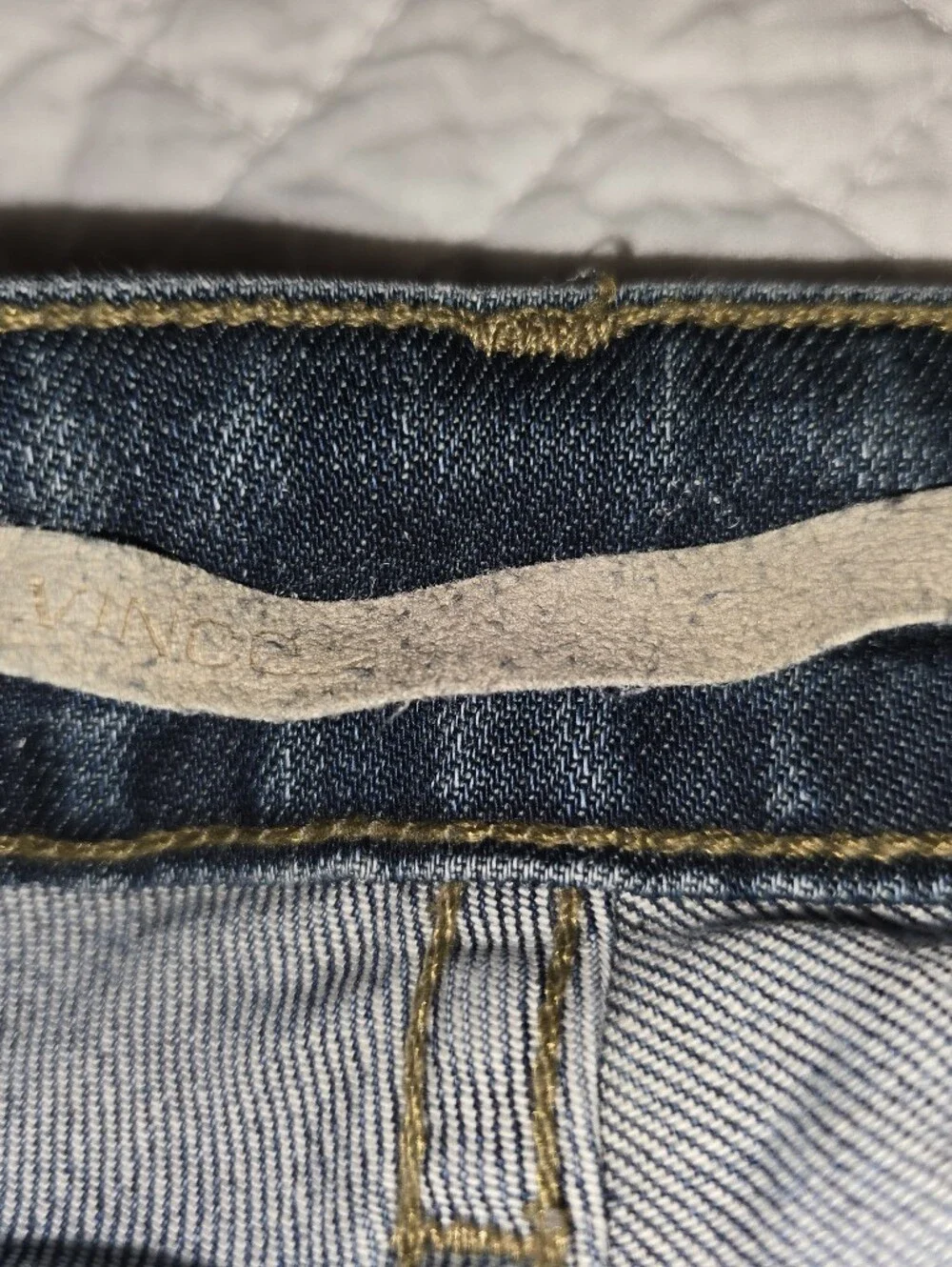 Vince. Mallorca Crop Skinny Ankle Women’s Dark Wash Straight Denim Suze 27